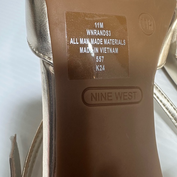 Nine West Womens Rands S3 Pointy Toe Pumps Straps Pull On Synthetic Sz 11 NWOB - Picture 5 of 14